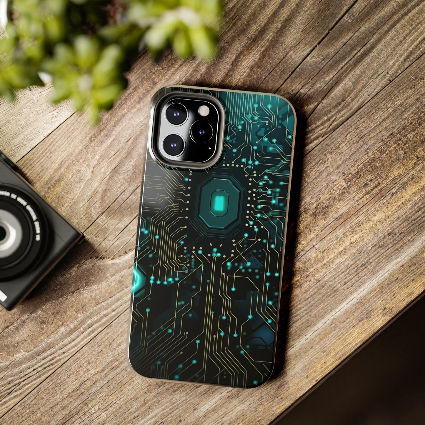 Neon Nexus: Cyberpunk Circuit Board | Futuristic Tech-Inspired iPhone Case