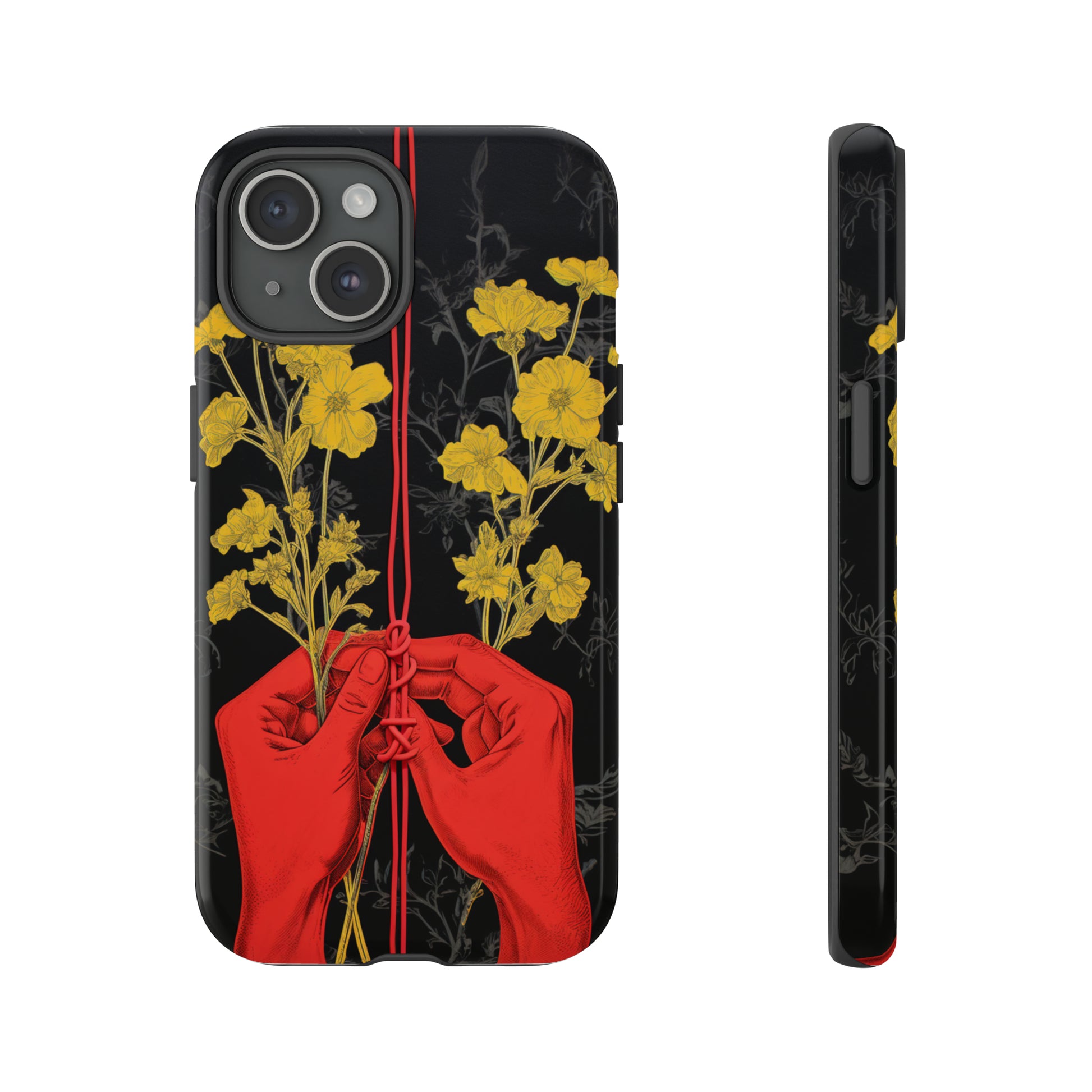 We Are All Connected Floral Phone Case for iPhone 15