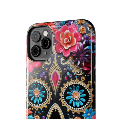 Sugar Skull iPhone Case | Celebrate Dia de los Muertos with Vibrant Elegance