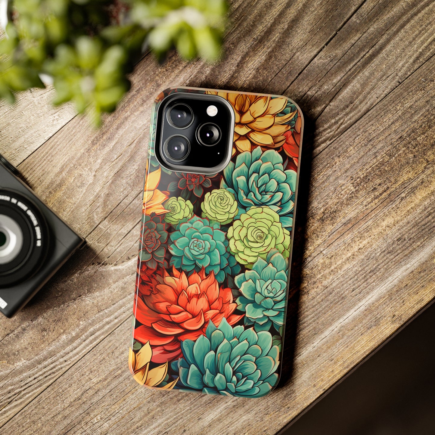 Succulent Desert Cactus Floral iPhone Case | Embrace the Beauty of Arid Elegance