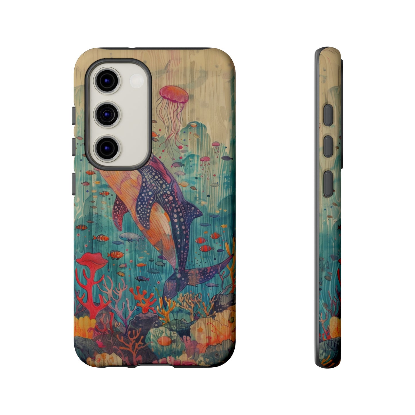 Whale Shark, Turtle, Manta Ray Phone Case