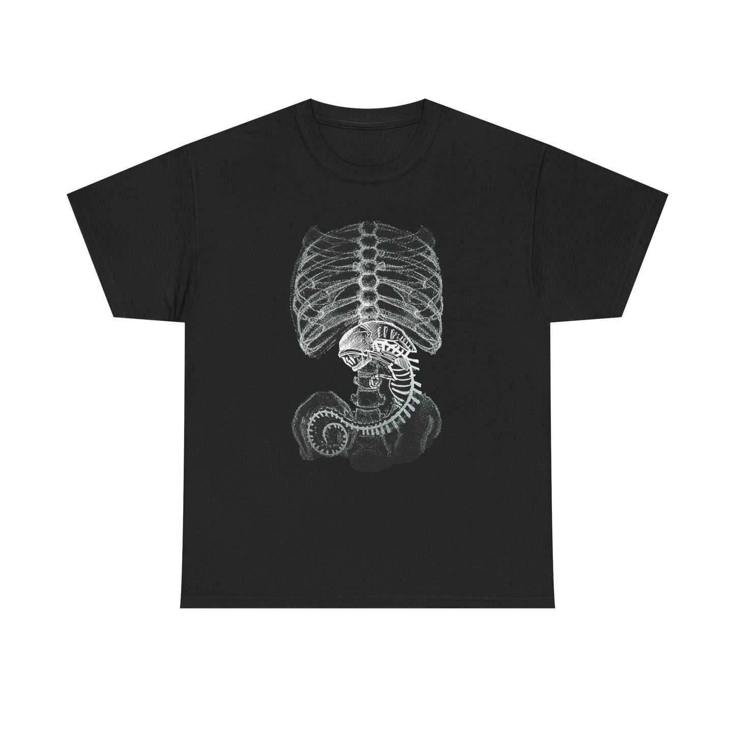 Alien Creature X Ray Sci Fi T Shirt Retro Space Tee