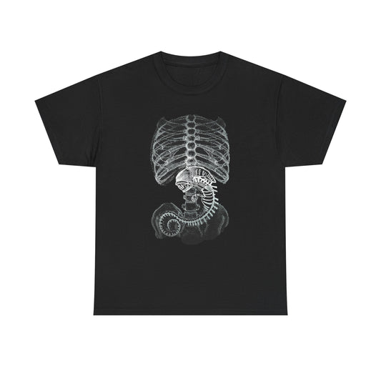 Alien Creature X Ray Sci Fi T Shirt Retro Space Tee
