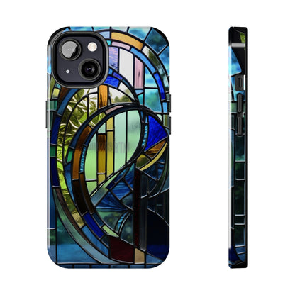 Stained Glass Floral: Art Deco Delight | Boho Chic Tough Case for iPhone & Samsung Galaxy Models