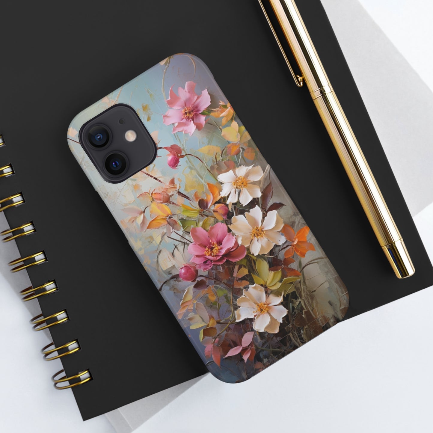 Floral Bliss Tough iPhone Case | Impact Resistant Phone Cover