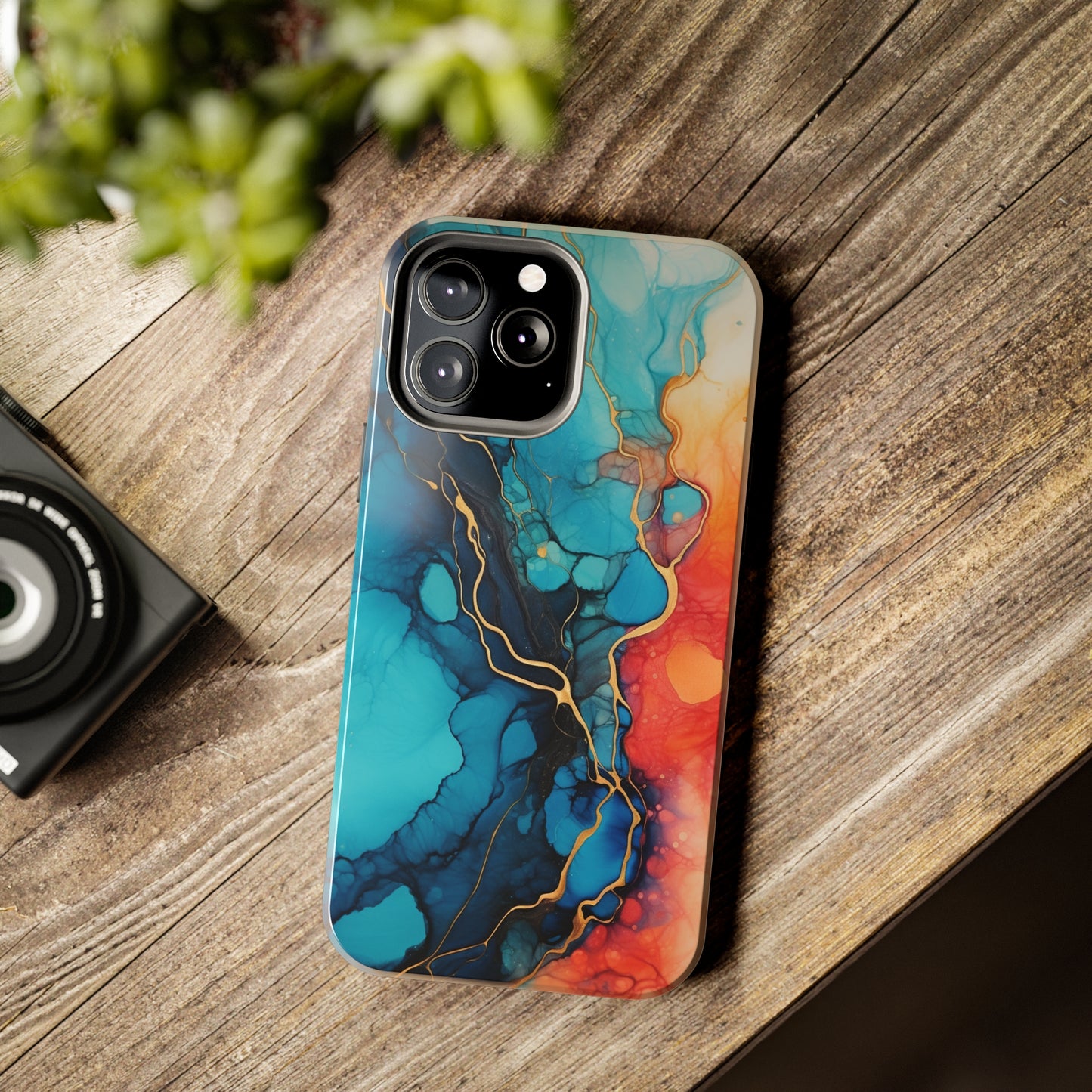 Marbled Watercolor iPhone Case | Embrace the Mesmerizing Multicolor Art