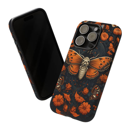 Eerie Elegance Halloween Goth Moth Phone Cover