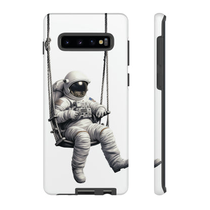 Astronaut on a Swing Phone Case