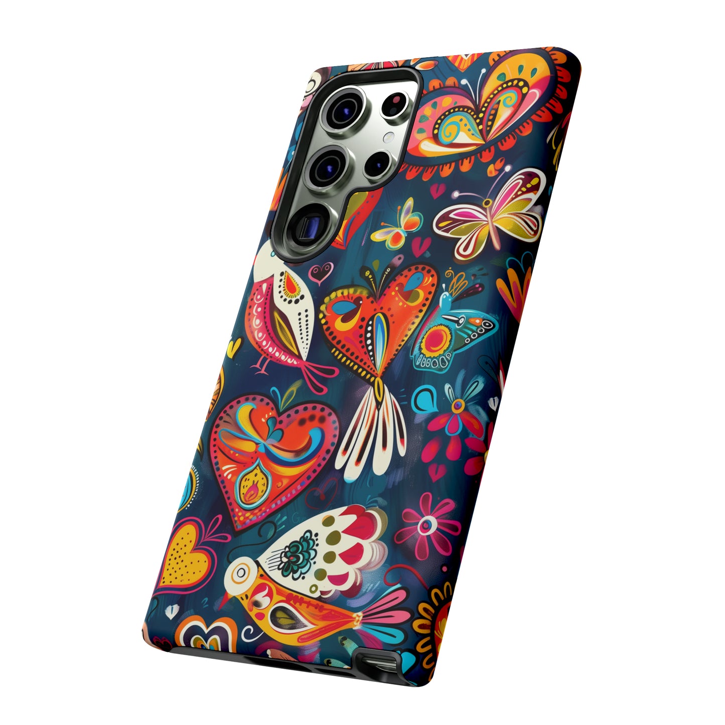 Bright Colorful Mexican Style Mural Painting Phone Case