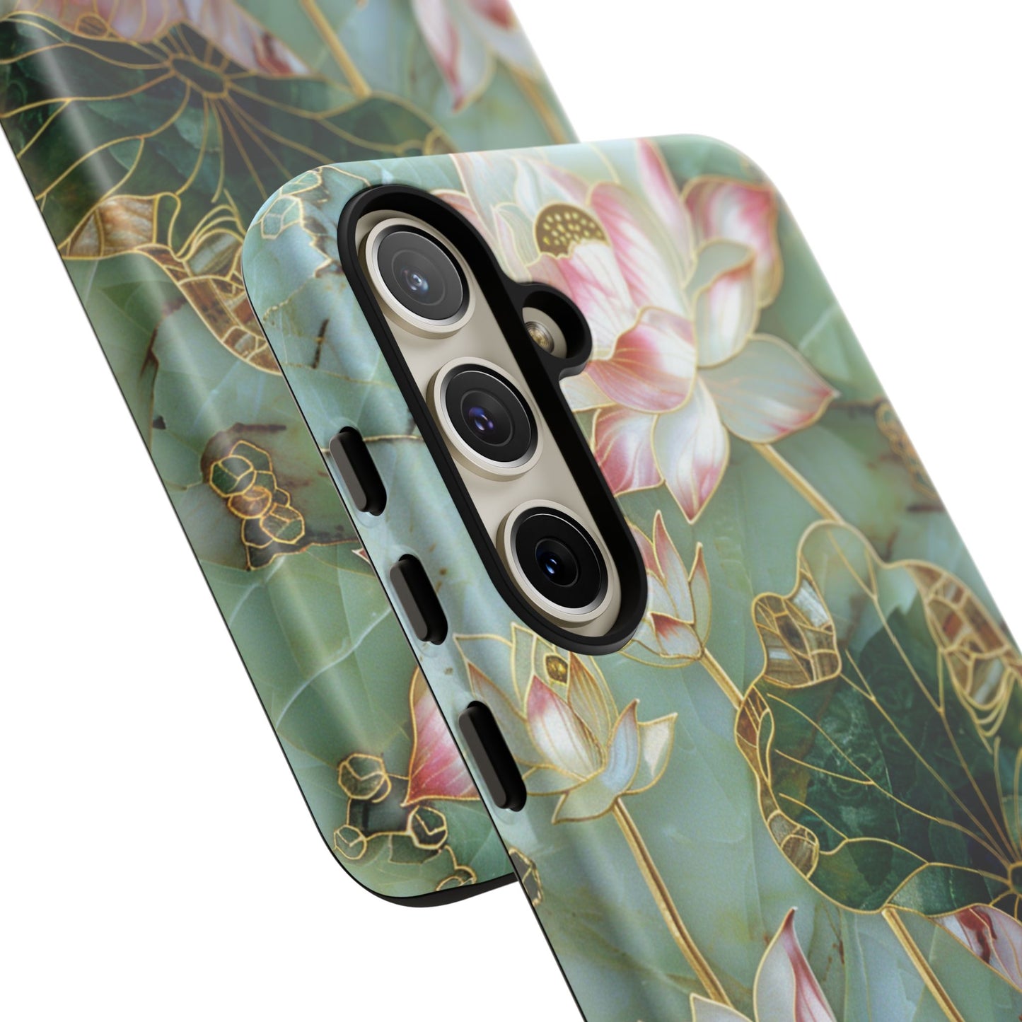 Elegant Floral Phone Case - Tough Cases with Lotus Design