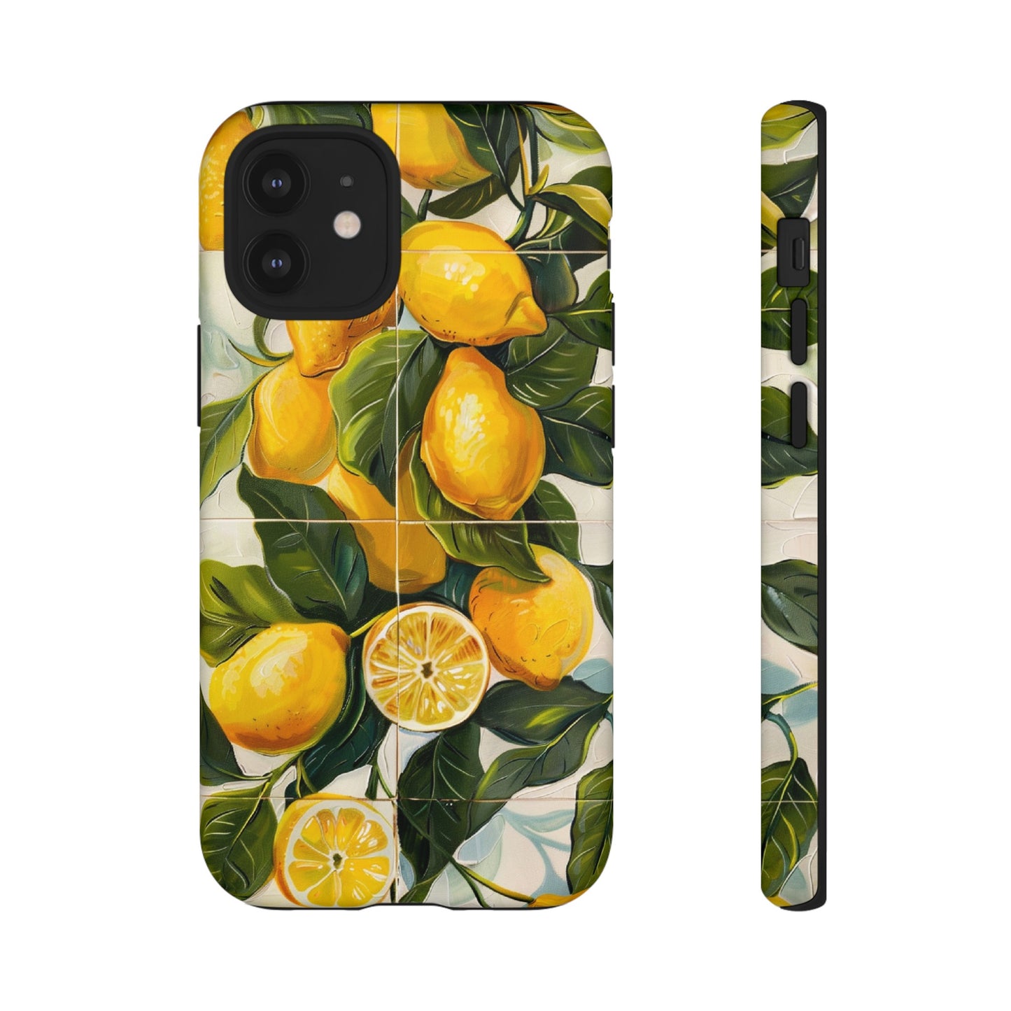 Mediterranean Lemon Italian Tile iPhone 14 Case