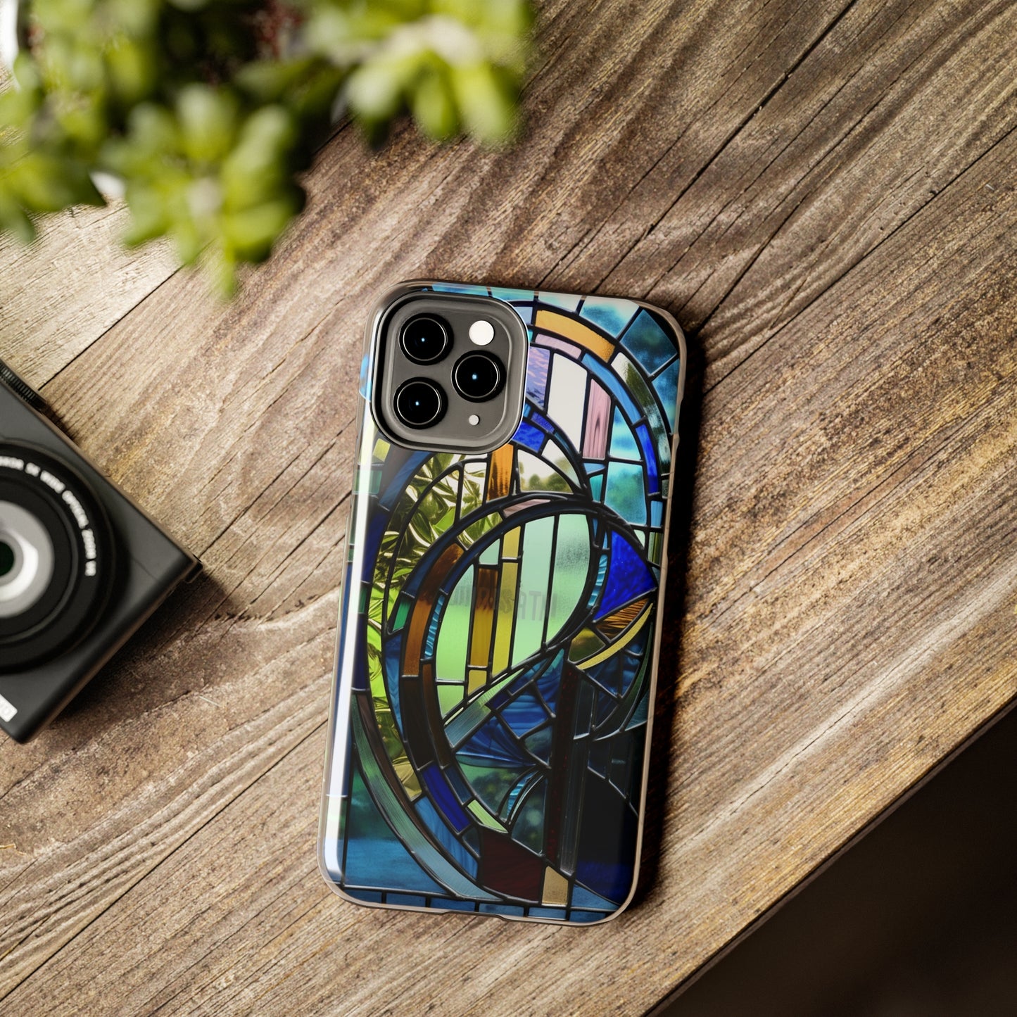 Stained Glass Floral: Art Deco Delight | Boho Chic Tough Case for iPhone & Samsung Galaxy Models