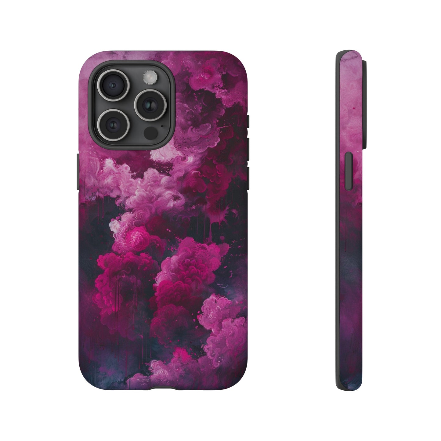 Magenta and Blue Color Explosion Phone Case