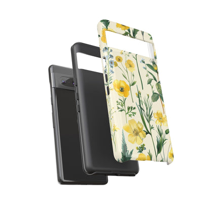 Floral Sage Yellow Wildflower Phone Case