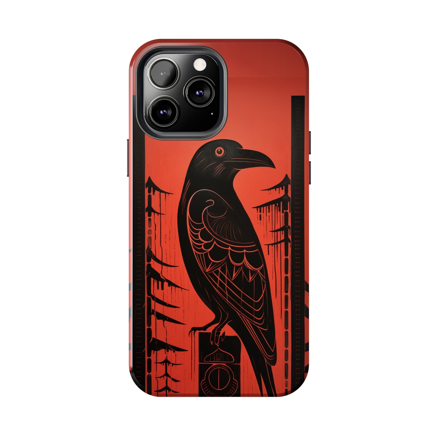 Mystic Totem: Northwest Native American Tribal Raven | Cultural Heritage iPhone Case