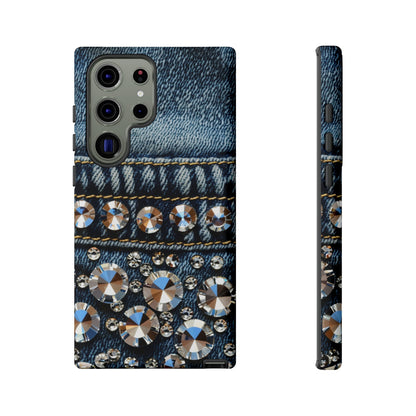 Blue Jean Queen Rhinestone Bling Phone Case