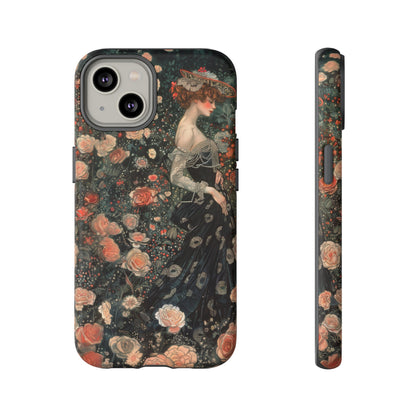 Art Nouveau French Floral Beauty Painting Phone Case