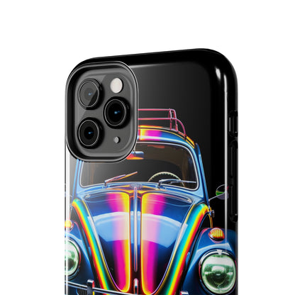 iPhone Case | Colorful Journeys: Psychedelic VW Bug iPhone Tough Case