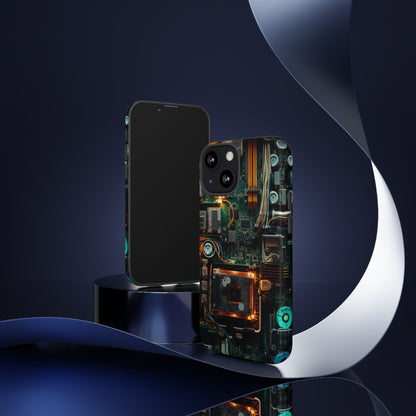 Circuit Board Themed Tough Phone Case