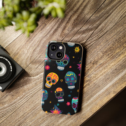 Sugar Skull iPhone Case | Day of the Dead Elegance for Apple iPhone Models