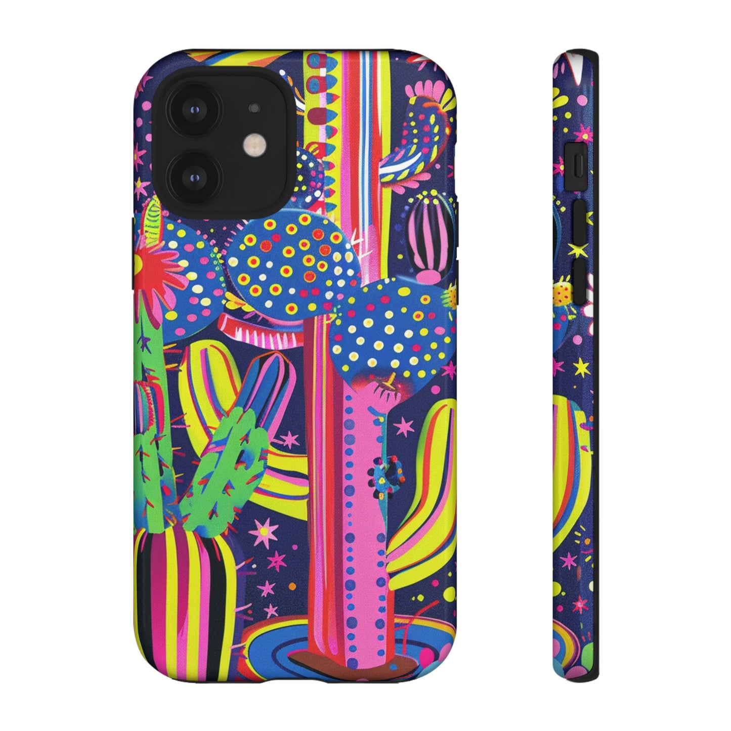 Retro 1960s Psychedelic Cactus Flowers Phone Case