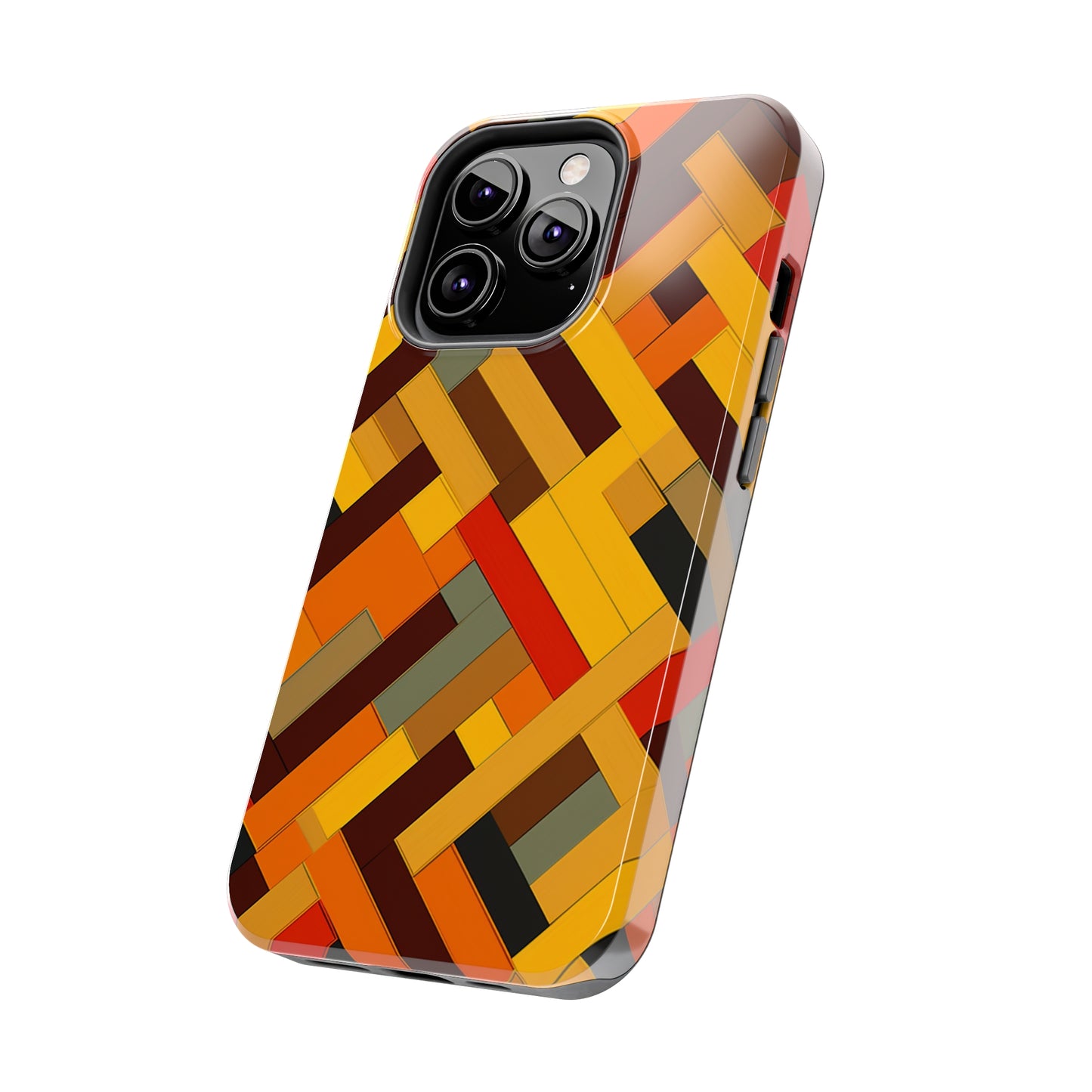 iPhone Tough Case: Intricate & Durable - The Weave Geometric Art Pattern