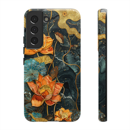 Chiyogami Floral Scroll Work Phone Case