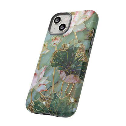 Elegant Floral Phone Case - Tough Cases with Lotus Design