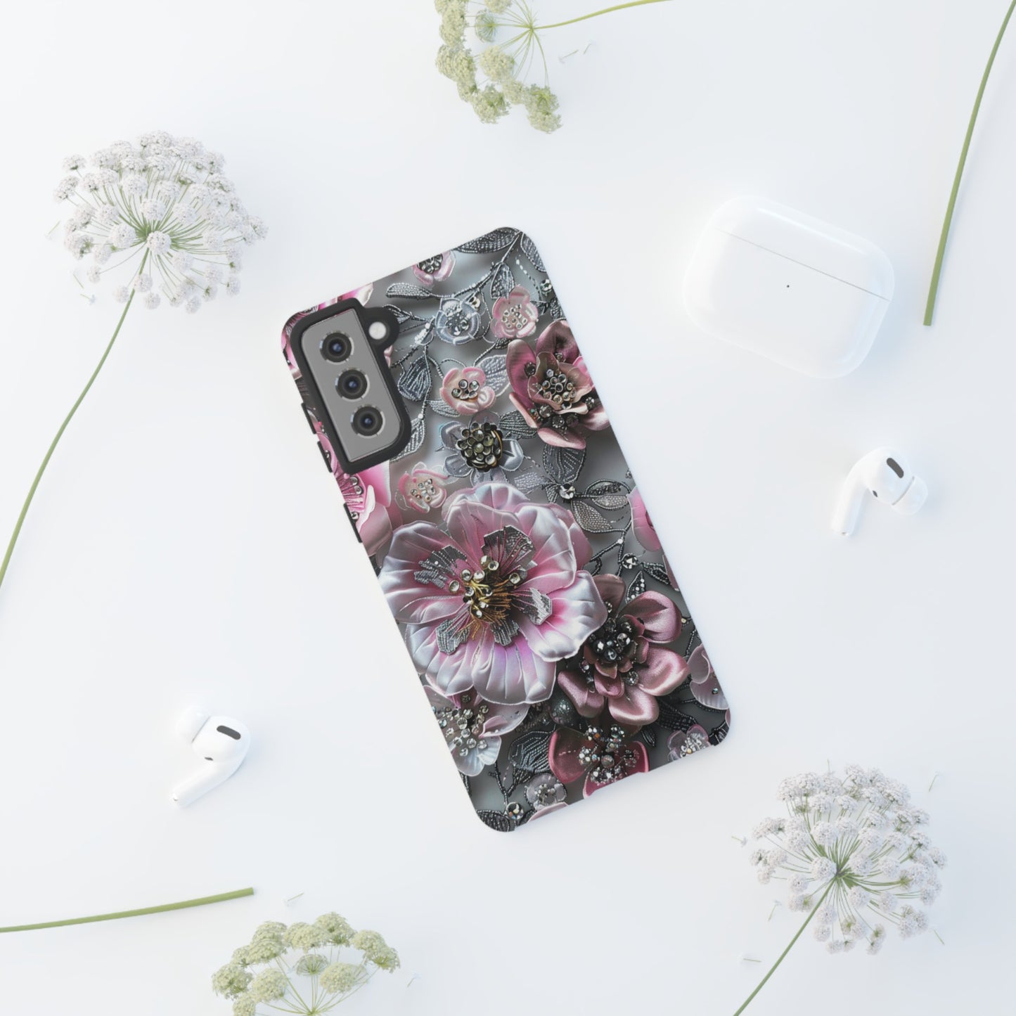 Coquette Aesthetic Floral Art iPhone 15 Case