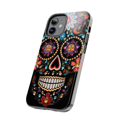 Sugar Skull iPhone Case | Dia de los Muertos Design for Apple iPhone | Halloween Aesthetic