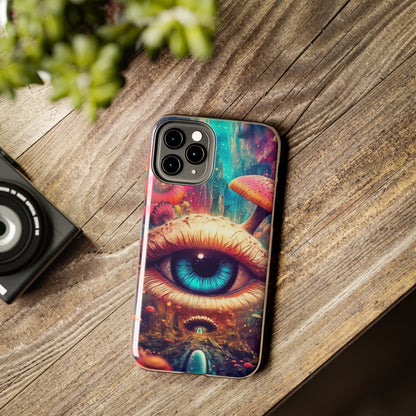 Eye of the Mushroom Psychedelic Art iPhone Case | Embrace the Trippy Enigma