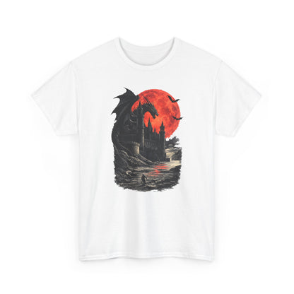 Medieval Dragon Dark Fantasy T Shirt Gothic Graphic Tee