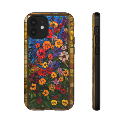 Gustav Klimt Style Flower Garden Painting Phone Case for iPhone 15, 14, Pro Max, 13, 12 & Samsung Galaxy S23, S22, S21, Google Pixel