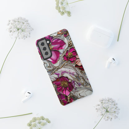 Stained Glass Magenta Floral Paisley Explosion Phone Case