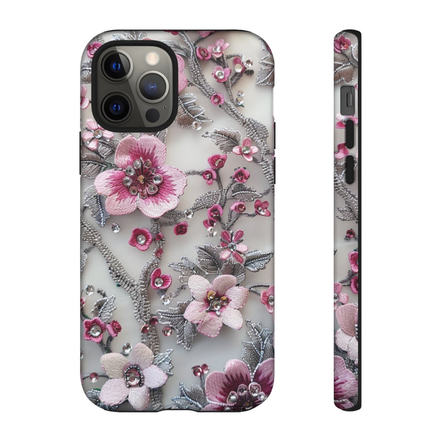 Coquette Aesthetic Floral Art iPhone 12 Case