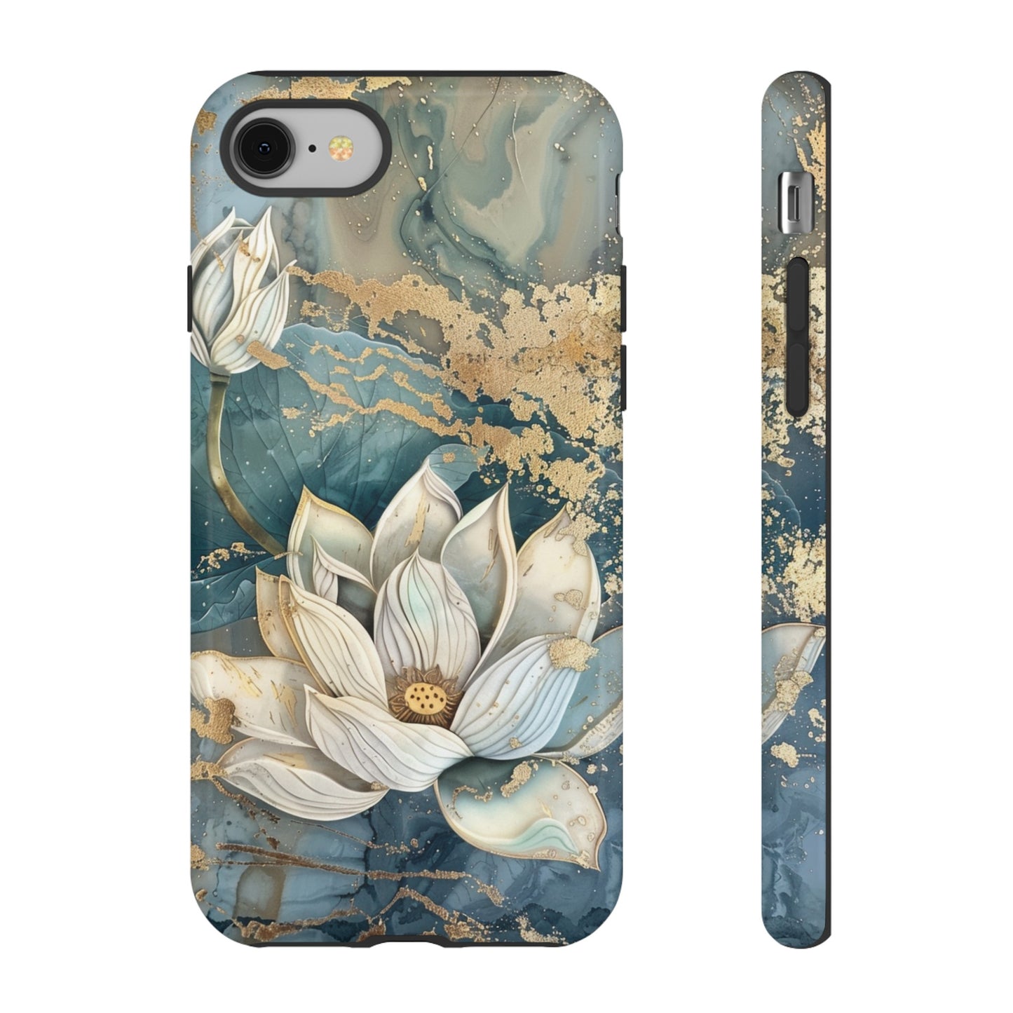 Zen Lotus Gold Floral Phone Case