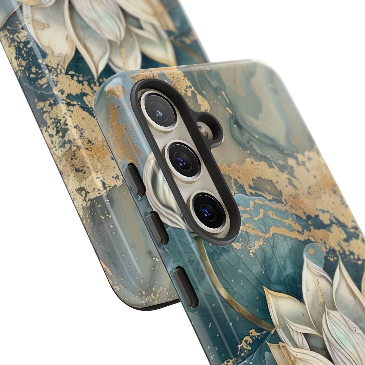 Zen Lotus Gold Floral Phone Case