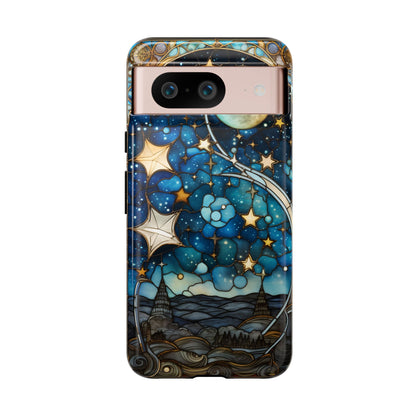 Boho Starry Night Stained Glass Artistry Phone Cover