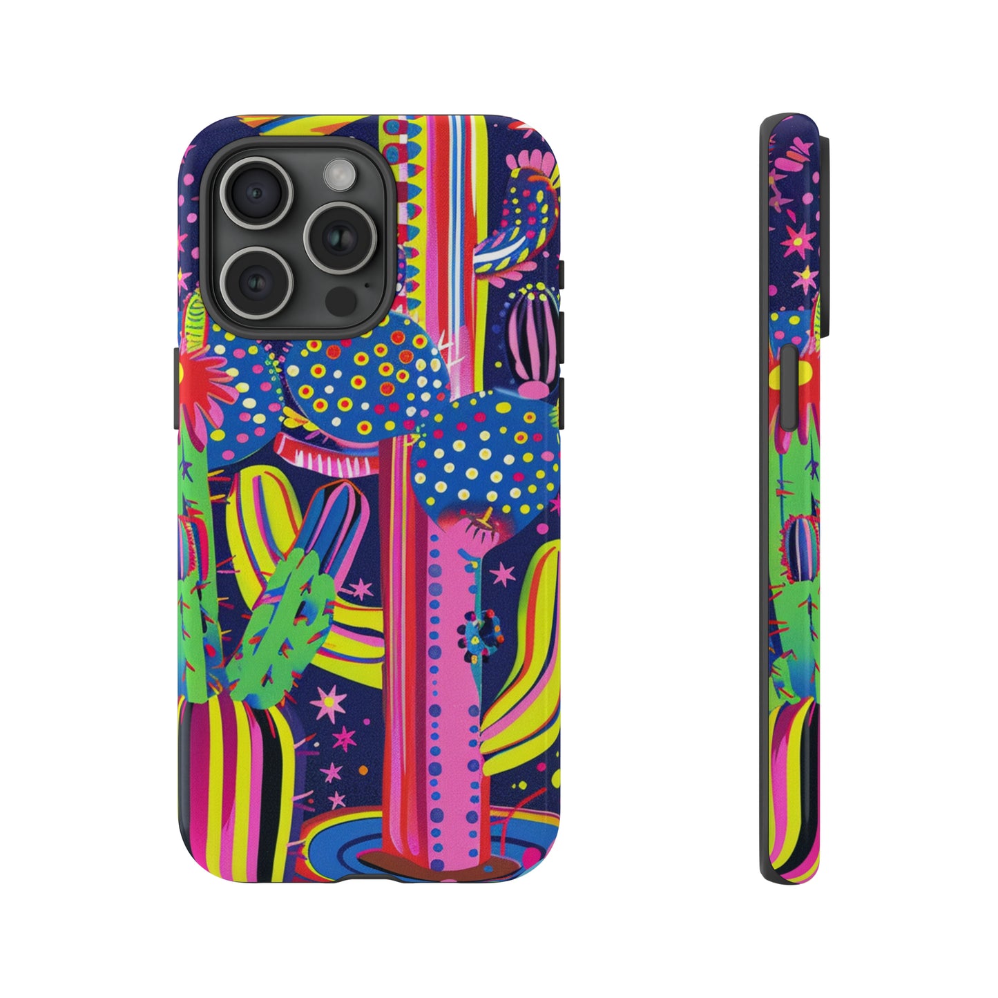 Retro 1960s Psychedelic Cactus Flowers Phone Case