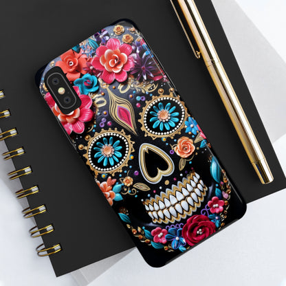 Sugar Skull iPhone Case | Celebrate Dia de los Muertos with Vibrant Elegance