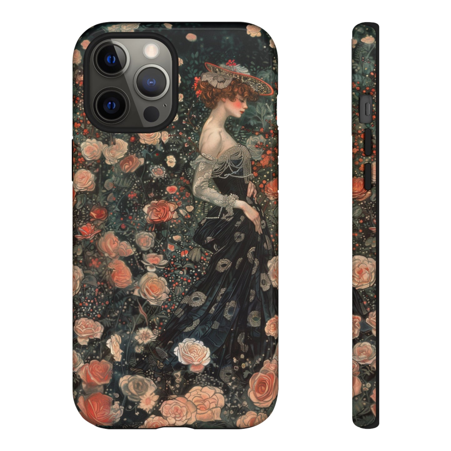 Art Nouveau French Floral Beauty Painting Phone Case