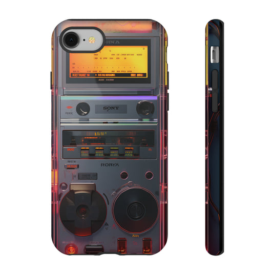 Cyberpunk Sci-Fi Techno Communicator Phone Case for iPhone 15