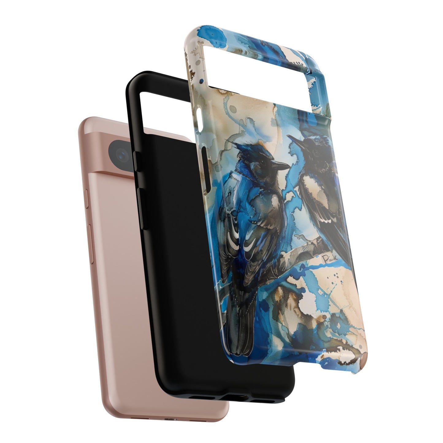 Blue Bird Watercolor Phone Case