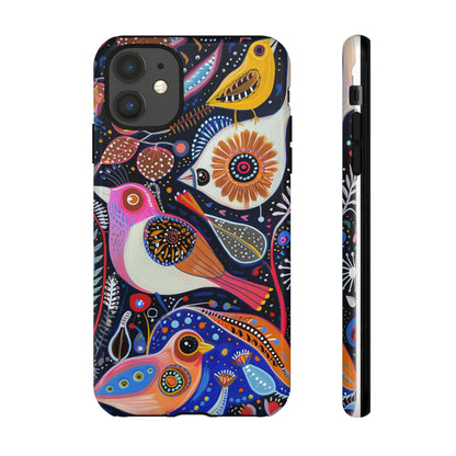 Mexican Style Bird Painting Phone Case