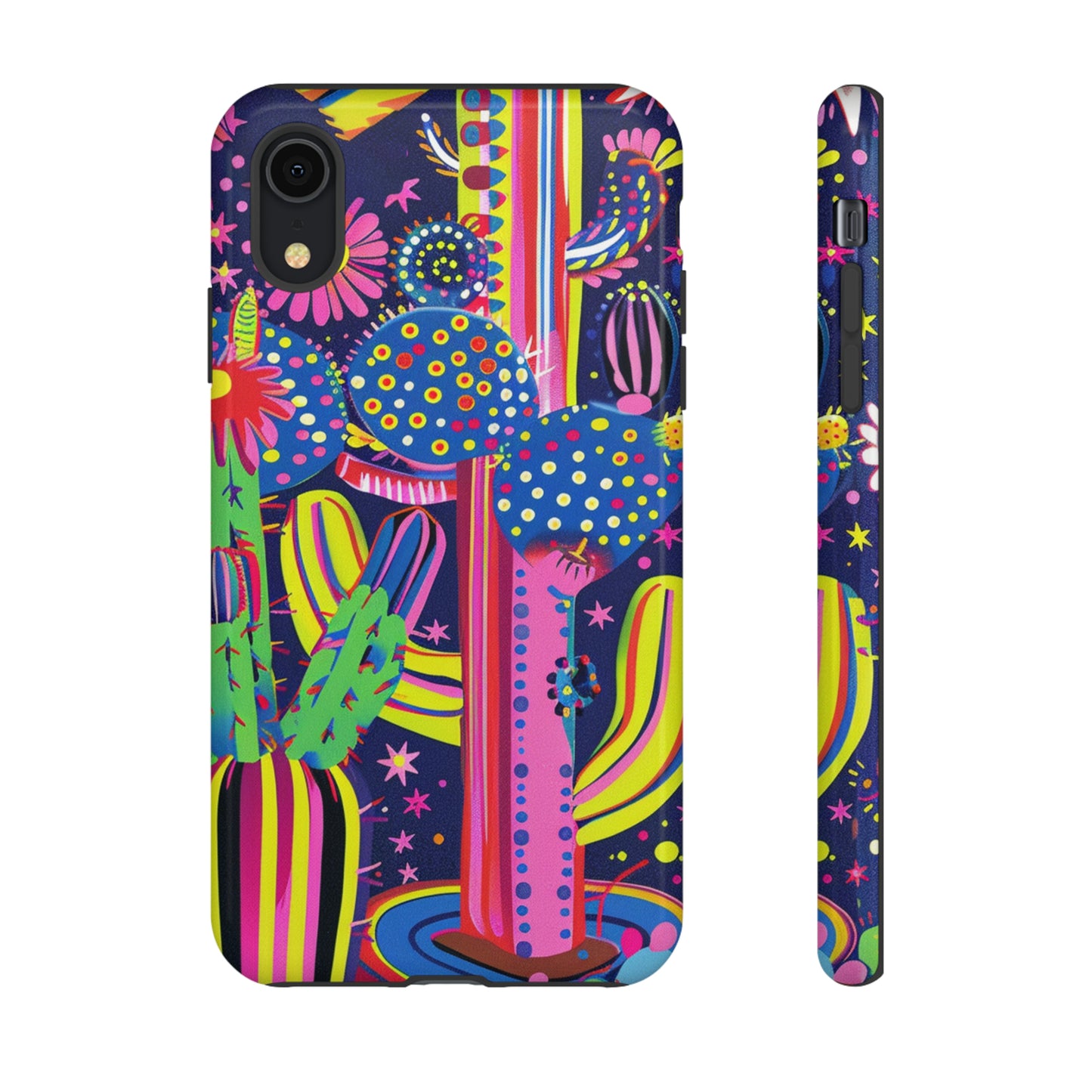 Retro 1960s Psychedelic Cactus Flowers Phone Case