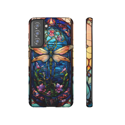 Art Nouveau Stained Glass Dragonfly Phone Case