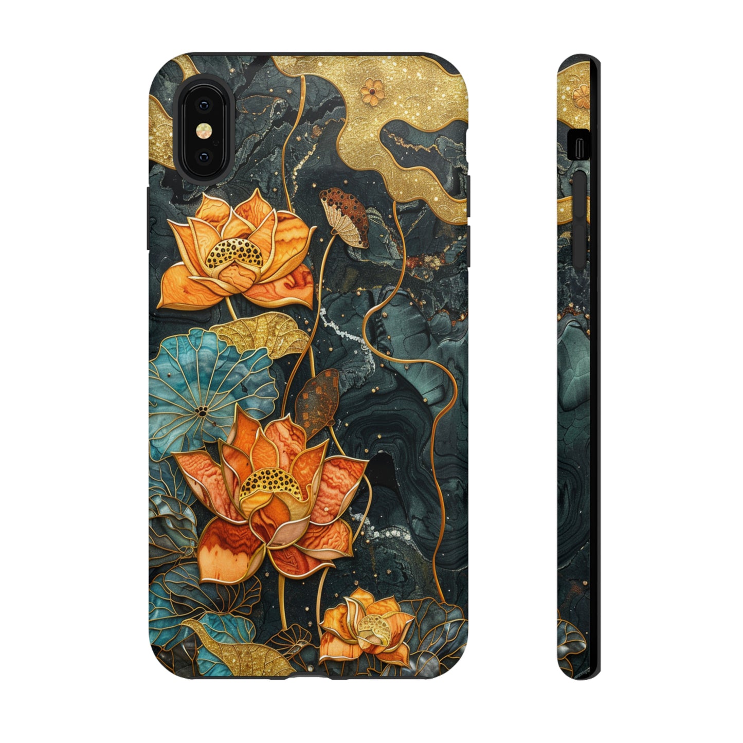 Chiyogami Floral Scroll Work Phone Case