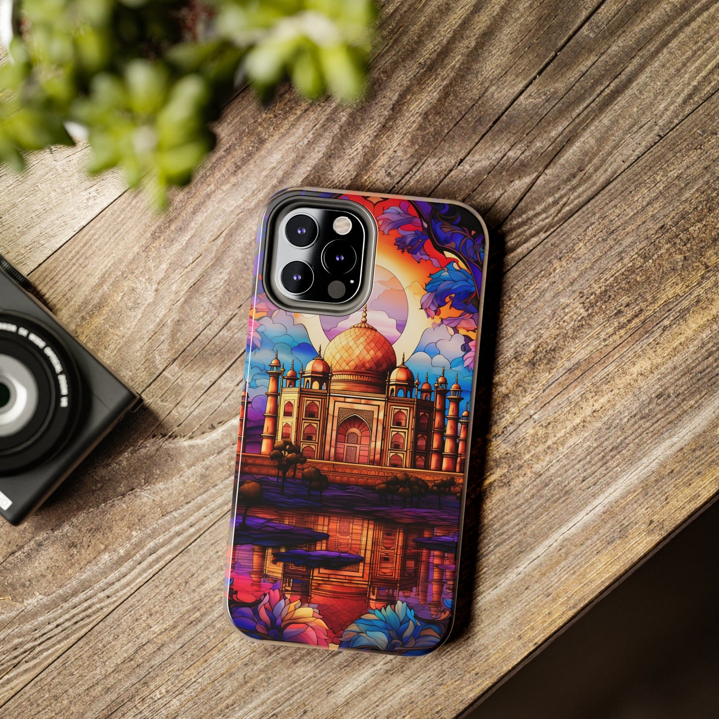 Taj Mahal Silhouette iPhone Case | Royal Elegance for Models 11 through 14 Pro Max