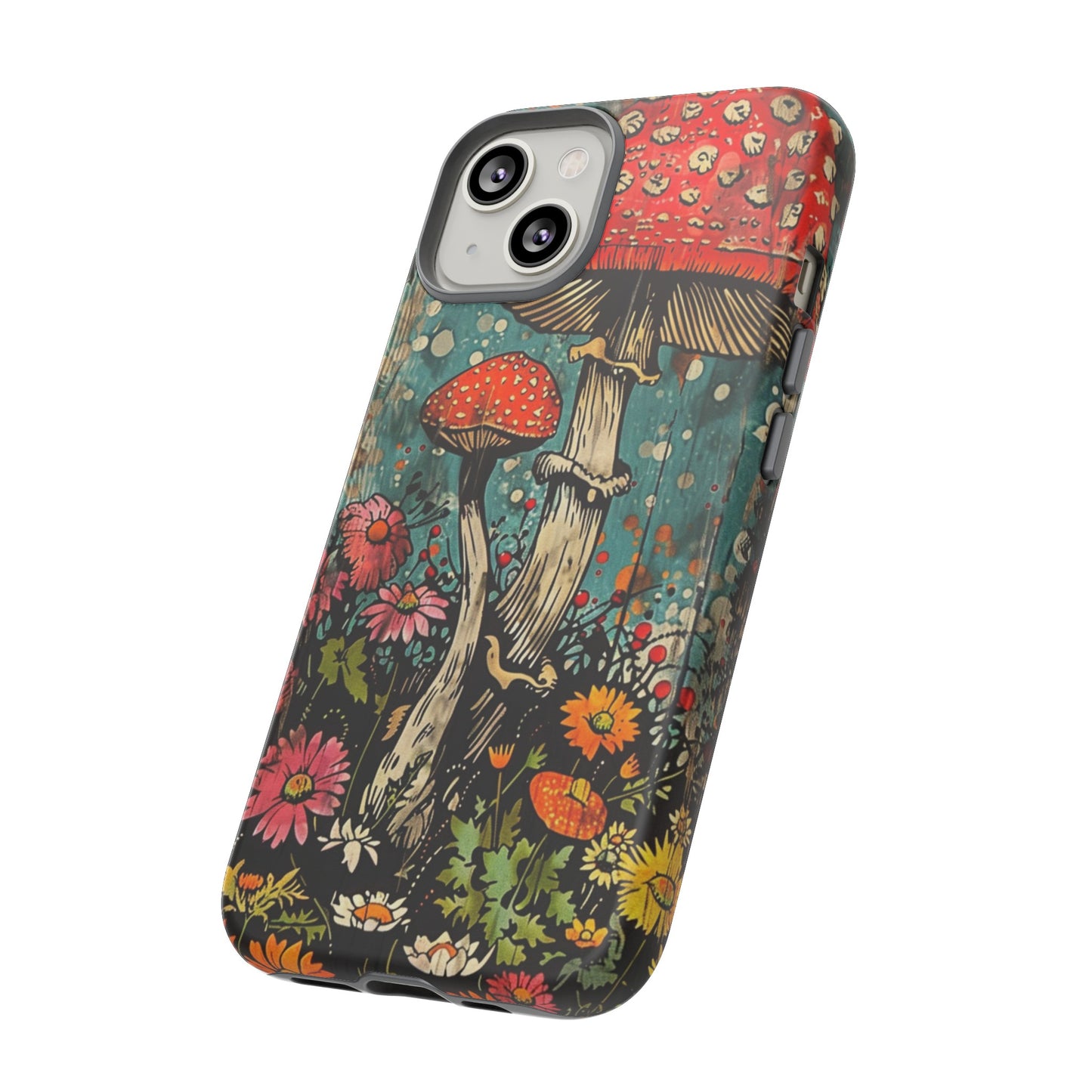 Trippy Magic Mushroom Retro Art Phone Case