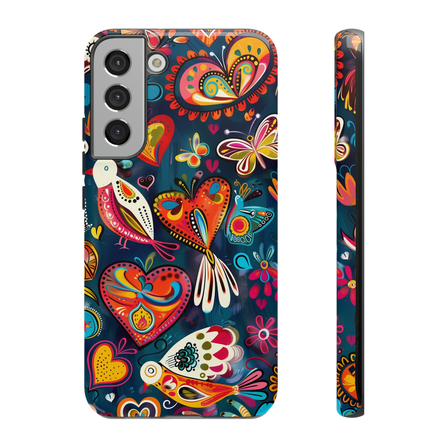 Bright Colorful Mexican Style Mural Painting Phone Case